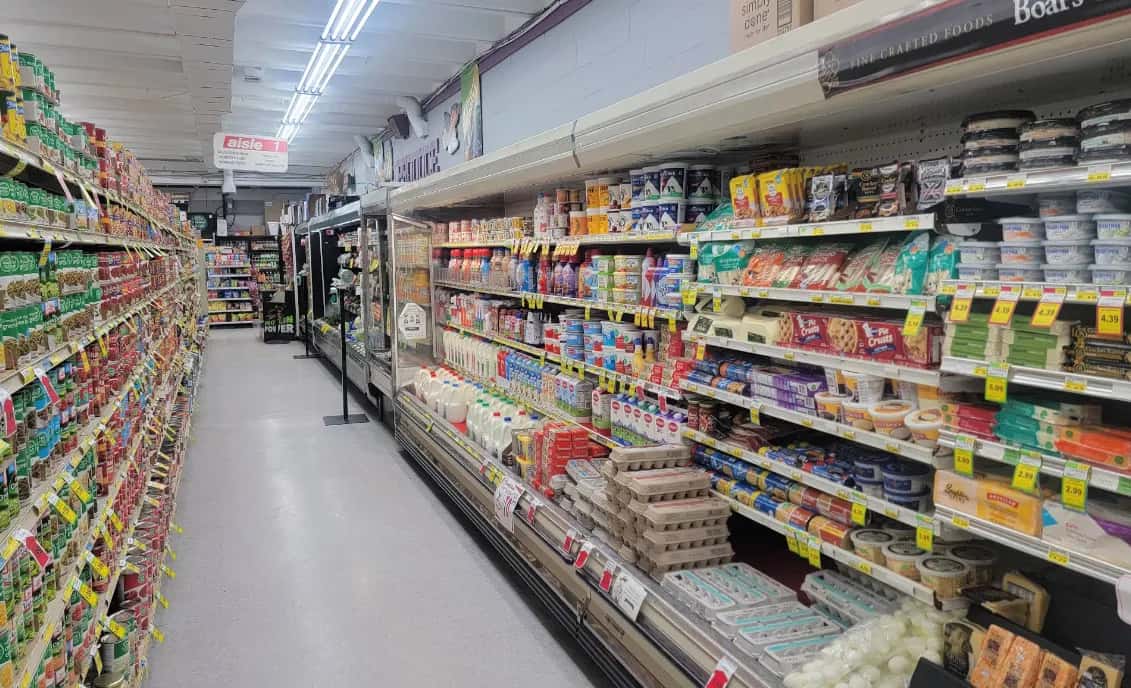 Inside Valley Foods Grocery in Deer Lodge, Montana