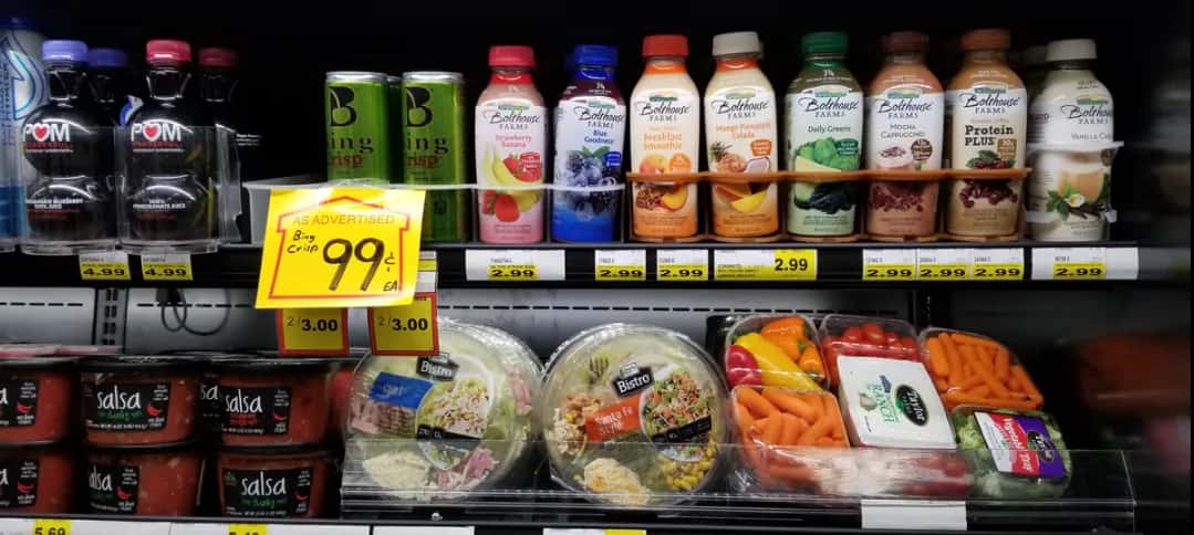Beverages at Valley Foods Grocery